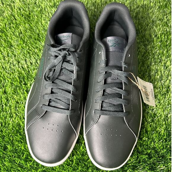 Reebok Court CLN Men\'s Size 12 Midnight Forest Green Tennis Shoes Casual Sneaker